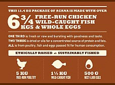 Acana אקאנה כלב בוגר גזע גדול 11.4 ק"ג - FOR DOG TRAINERS- ISRAEL