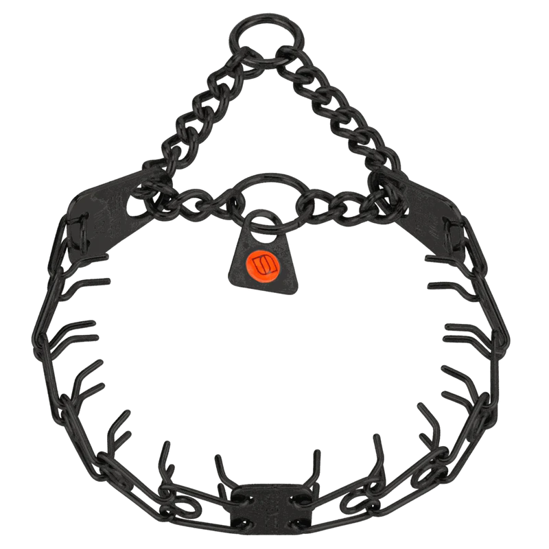 קולר דוקרנים עשוי מנירוסטה מושחרת אקסטרה סמול (תוצרת גרמניה)- לכלבים קטנים במיוחד - FOR DOG TRAINERS- ISRAEL