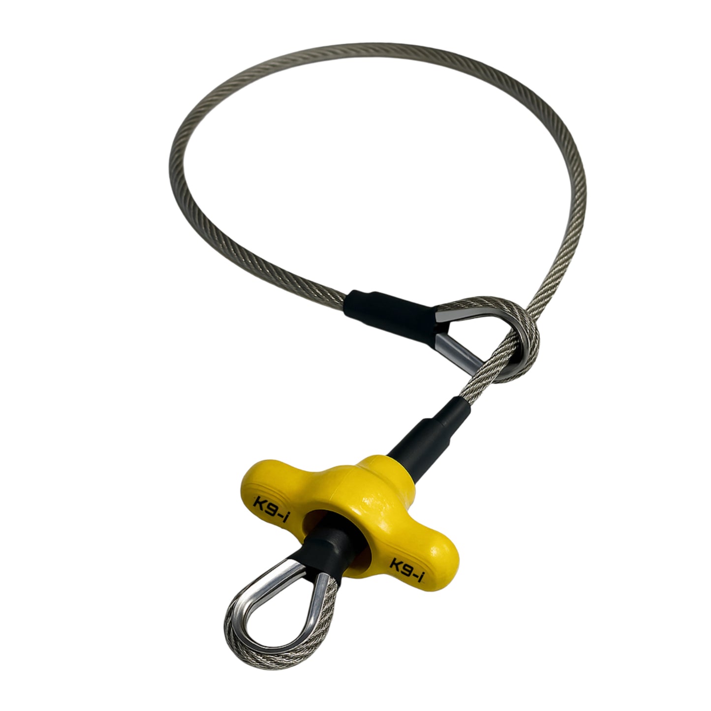 קולר חנק מקצועי לכלבים – 4 מ"מ עם ידית וסטופר