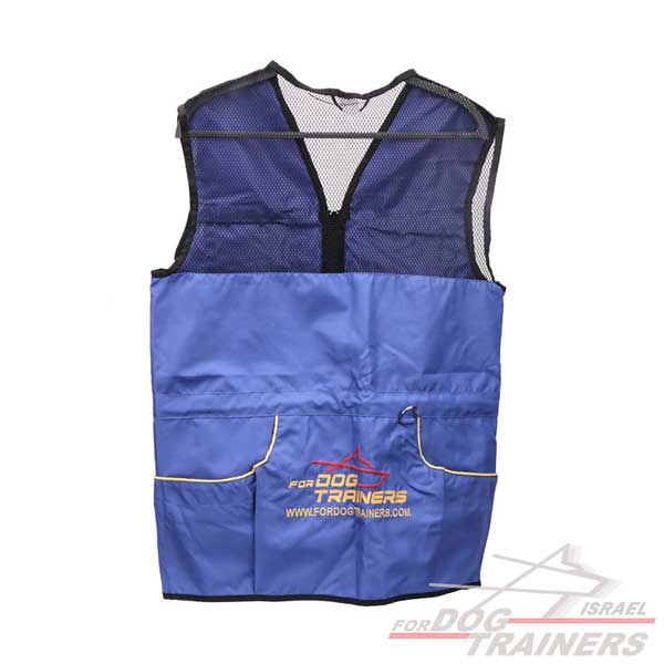 ווסט למאלף כלבים מקצועי -צבע כחול - FOR DOG TRAINERS- ISRAEL