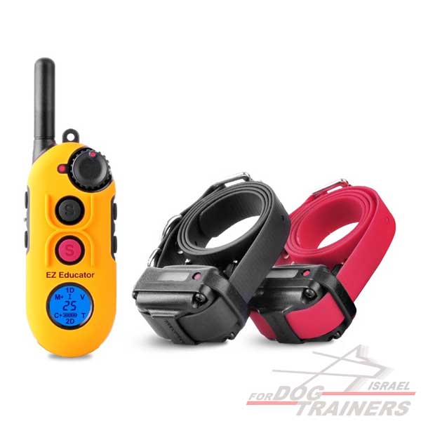 אי קולר קולר אלקטרוני איזי אדיוקיטור ערכה ל2 כלבים E-Collar EZ-902 EDUCATOR - FOR DOG TRAINERS- ISRAEL