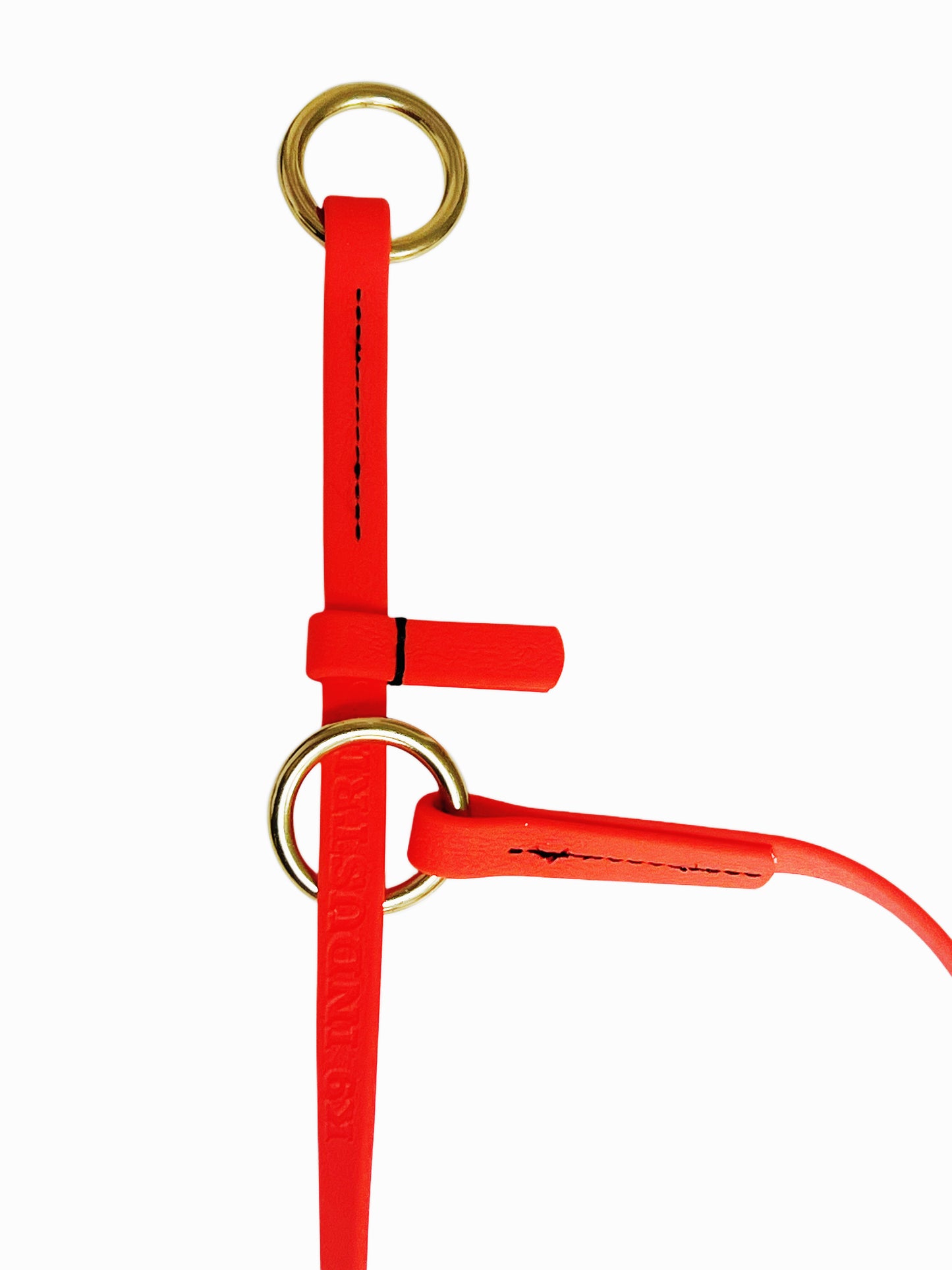 קולר לאסו/ קולר סליפ לכלב עשוי מביאוטן דק במיוחד 10 מ"מ- כתום - FOR DOG TRAINERS- ISRAEL