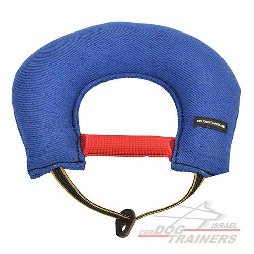 כרית נשיכה לכלב עם 2 ידיות מבד פשתן צרפתי - FOR DOG TRAINERS- ISRAEL