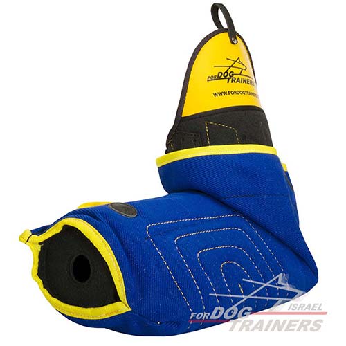 שרוול נשיכה לכלב מתבגר עשוי מפשתן צרפתי - FOR DOG TRAINERS- ISRAEL