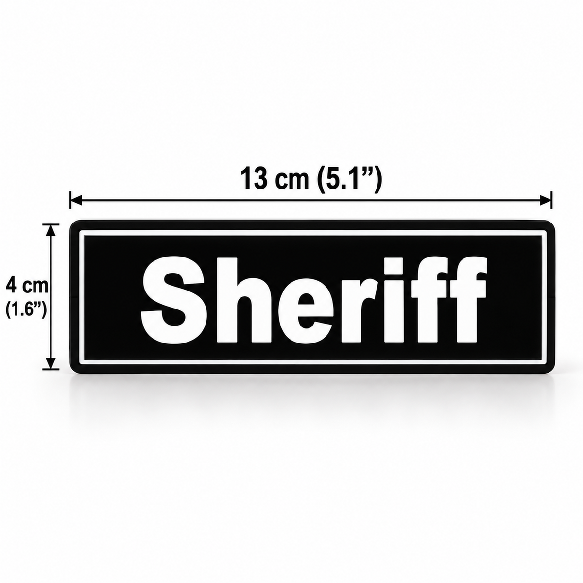 פאץ' מודפס SHERIFF לכלב יחידת שריף בגודל 13×4 ס"מ עם גב סקוטש, סט 2 יחידות - K9-Industries