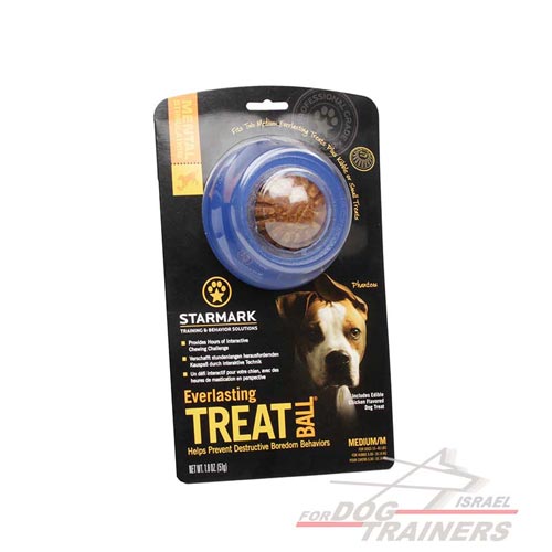 צעצוע דיספנסר פינוקים מגומי מיוחד לגזעי כלבים בינוניים - FOR DOG TRAINERS- ISRAEL