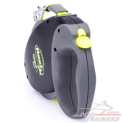 רצועה פלקסי ארוכה לטיולים לכלבים בינוניים- 8 מטר - FOR DOG TRAINERS- ISRAEL