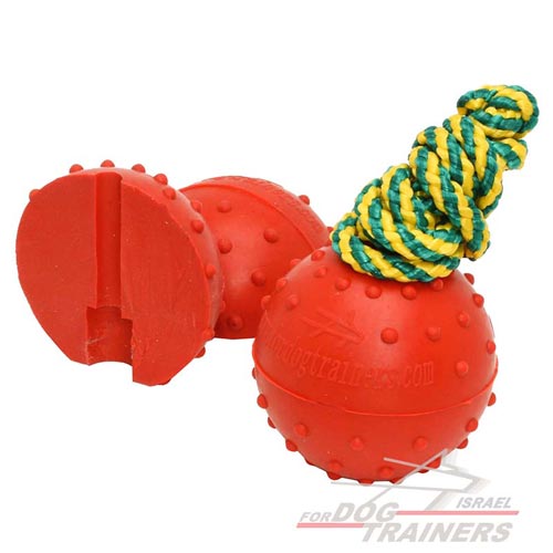 כדור מוצק מגומי צף במים - בינוני - FOR DOG TRAINERS- ISRAEL