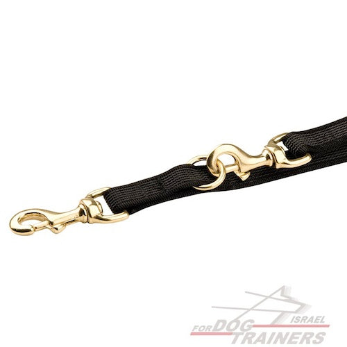 רצועה לכלב מניילון לאחיזה רב תכליתית - חדשה! - FOR DOG TRAINERS- ISRAEL