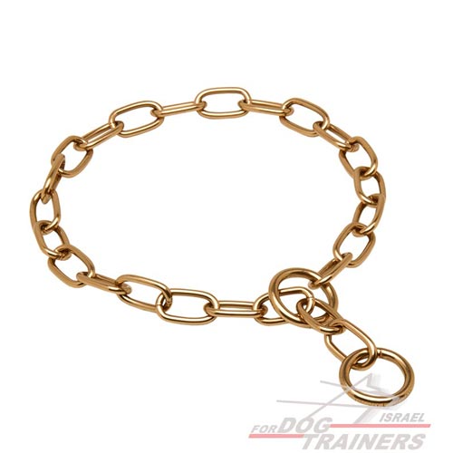 קולר "שומר פרווה" עשוי סגסוגת קורגן - קולר חנק מושלם לאילוף ולטיולים - FOR DOG TRAINERS- ISRAEL