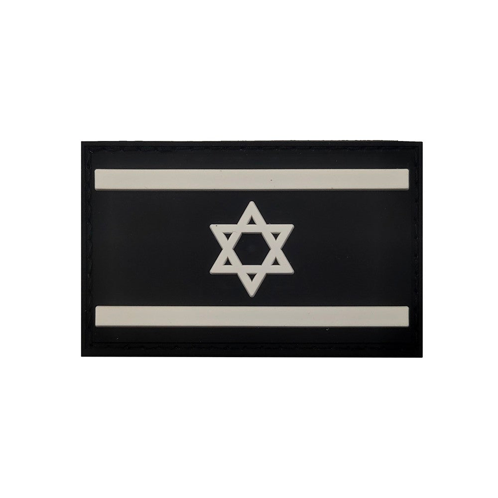 פאץ' דגל ישראל IR שחור מחזיר אור עם גב סקוץ' - FOR DOG TRAINERS ישראל