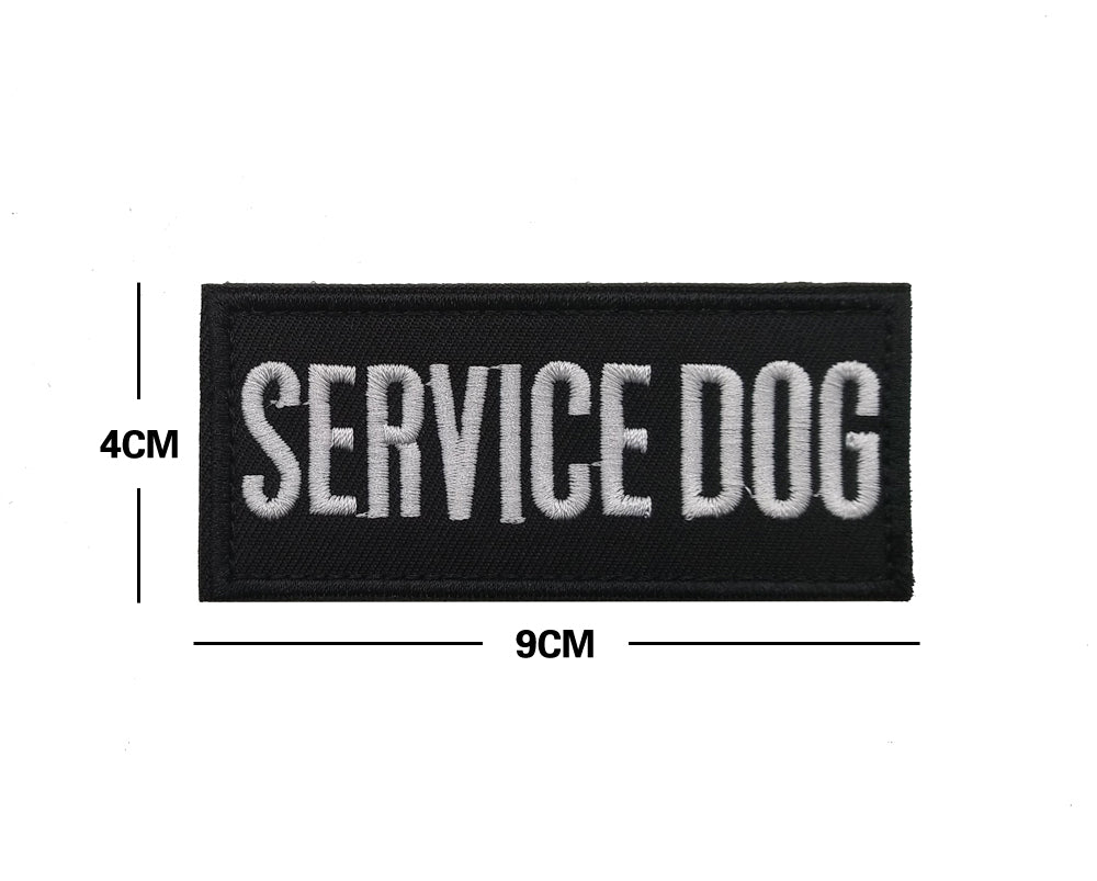 פאץ' SERVICE DOG 9x4 ס"מ עם סקוץ' - FOR DOG TRAINERS ישראל