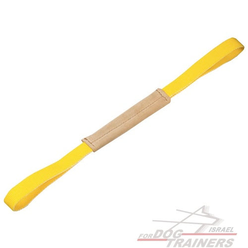 פפירול לכלבים מעור רך עם שתי ידיות - FOR DOG TRAINERS- ISRAEL