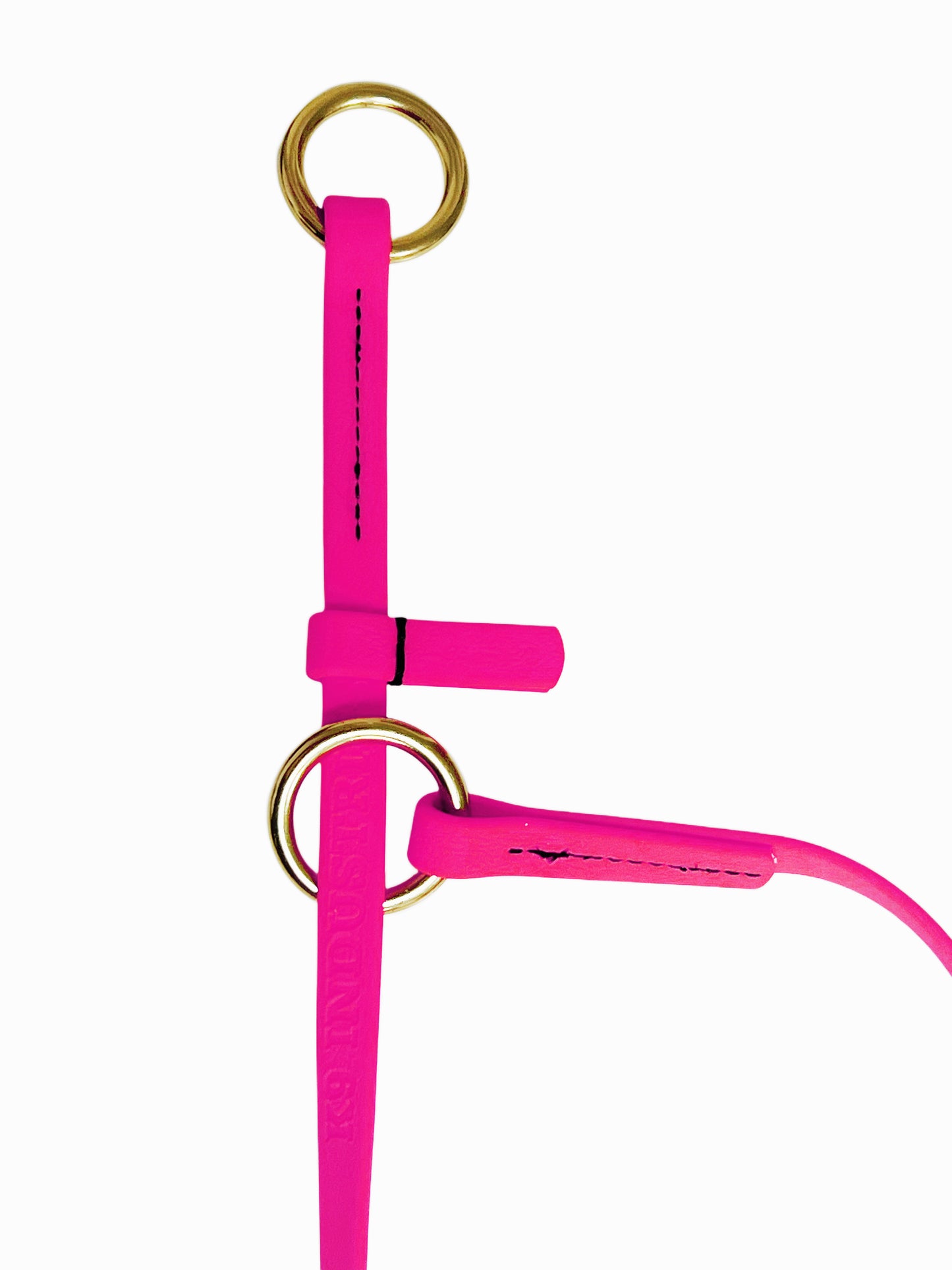 קולר לאסו/ קולר סליפ  לכלב עשוי מביאוטן דק במיוחד 10 מ"מ- -ורוד - FOR DOG TRAINERS- ISRAEL