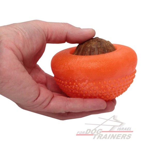צעצוע בצורת חצי כדור דיספנסר חטיפים לגזעי כלבים גדולים - FOR DOG TRAINERS- ISRAEL