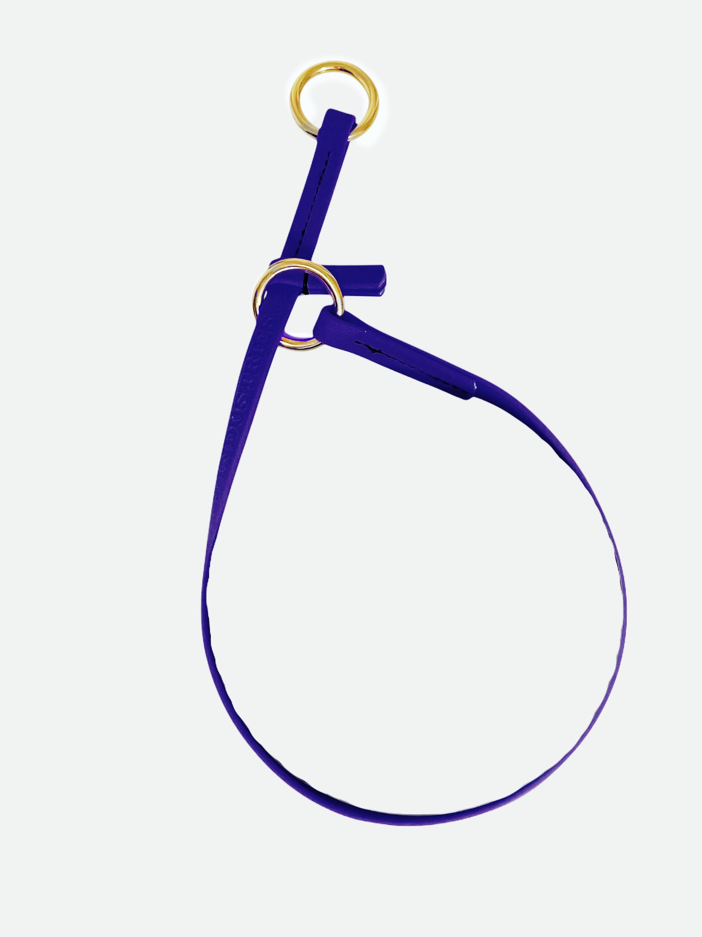 קולר לאסו/ קולר סליפ  לכלב עשוי מביאוטן דק במיוחד 10 מ"מ- כחול נייבי - FOR DOG TRAINERS- ISRAEL