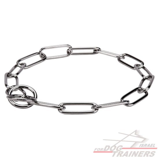 קולר חנק שומר פרווה 4מ"מ נירוסטה - FOR DOG TRAINERS ישראל