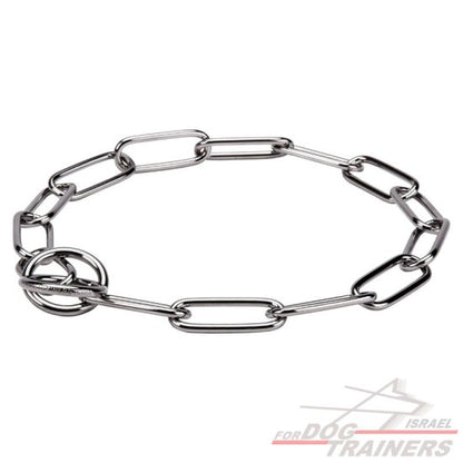 קולר חנק שומר פרווה 4מ"מ נירוסטה - FOR DOG TRAINERS ישראל