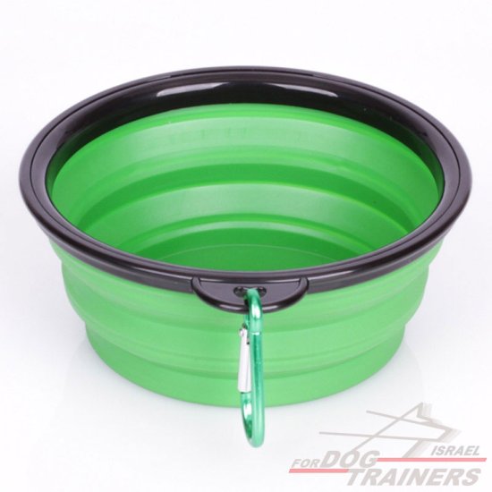 קערת שתייה מתקפלת לטיולים ולים- גודל קטן - FOR DOG TRAINERS- ISRAEL