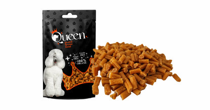חטיף לכלב נגיסי סלמון 80 גרם Queen - FOR DOG TRAINERS- ISRAEL
