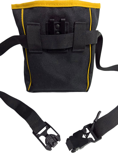 תיק / פאוץ' פינוקים מקצועי עם סגירה מגנטית ומנגנון פתיחה חכם לאילוף כלבים- צהוב - FOR DOG TRAINERS- ISRAEL