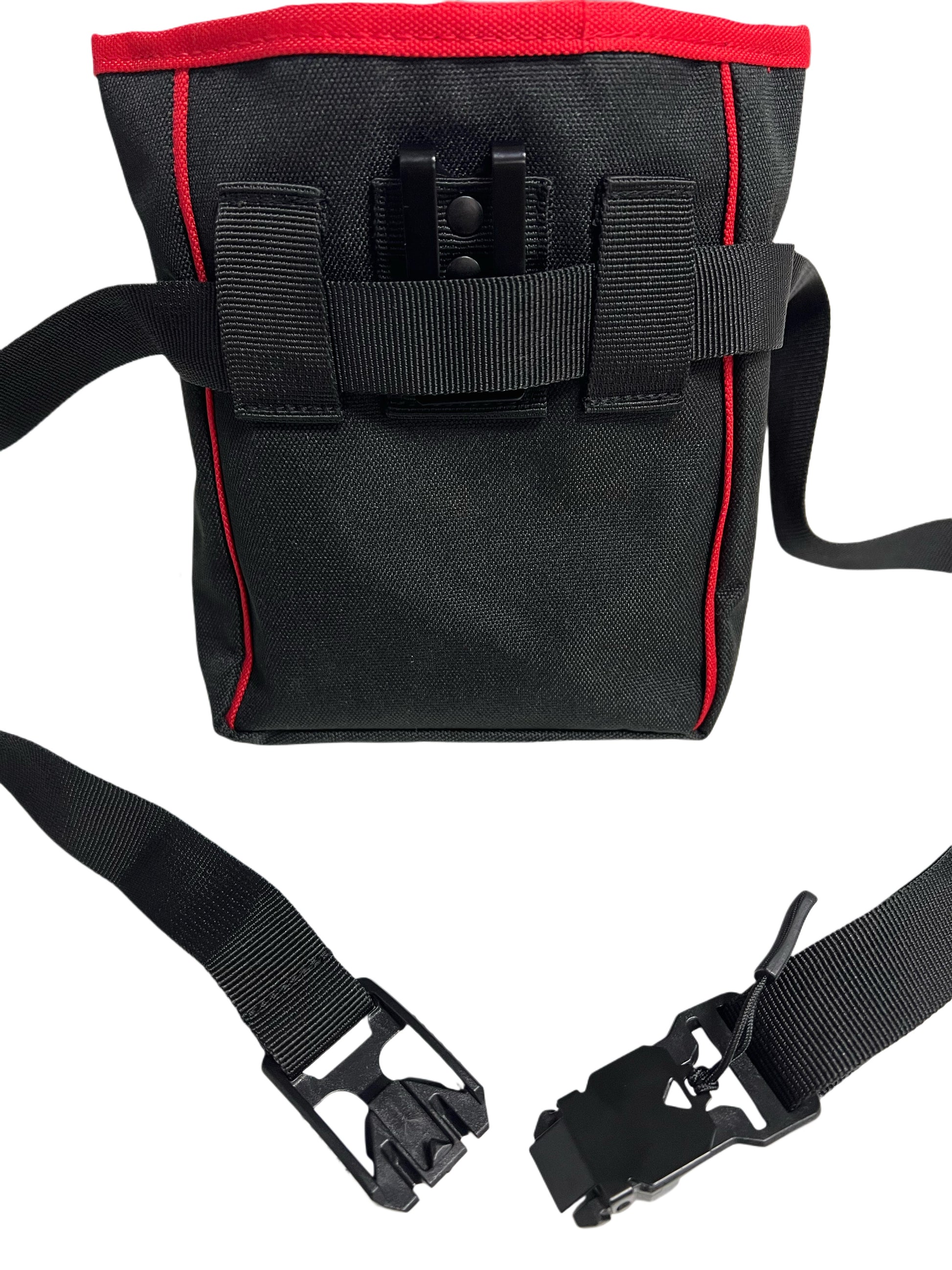 תיק / פאוץ' פינוקים מקצועי עם סגירה מגנטית ומנגנון פתיחה חכם לאילוף כלבים- אדום - FOR DOG TRAINERS- ISRAEL