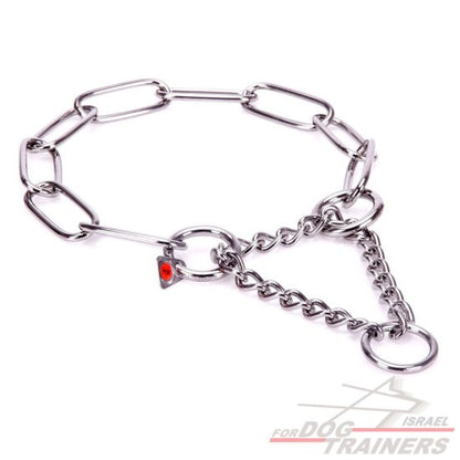 קולר חצי חנק שומר פרווה של המותג הגרמני - FOR DOG TRAINERS- ISRAEL
