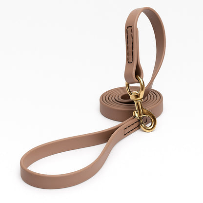 רצועה לכלב עשויה מביאוטן - בצבע טבעי