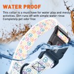 קולר לכלב עשוי ביאוטן מעוצב- הדפס פיס - FOR DOG TRAINERS- ISRAEL