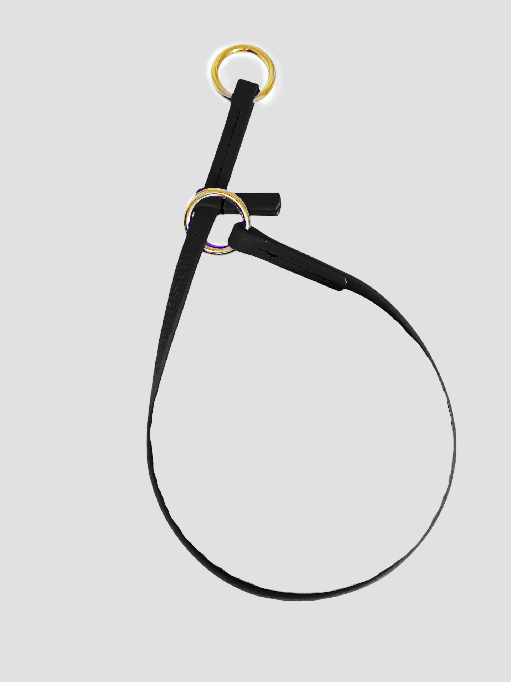 קולר לאסו/ קולר סליפ  לכלב עשוי מביאוטן דק במיוחד 10 מ"מ- -שחור - FOR DOG TRAINERS- ISRAEL