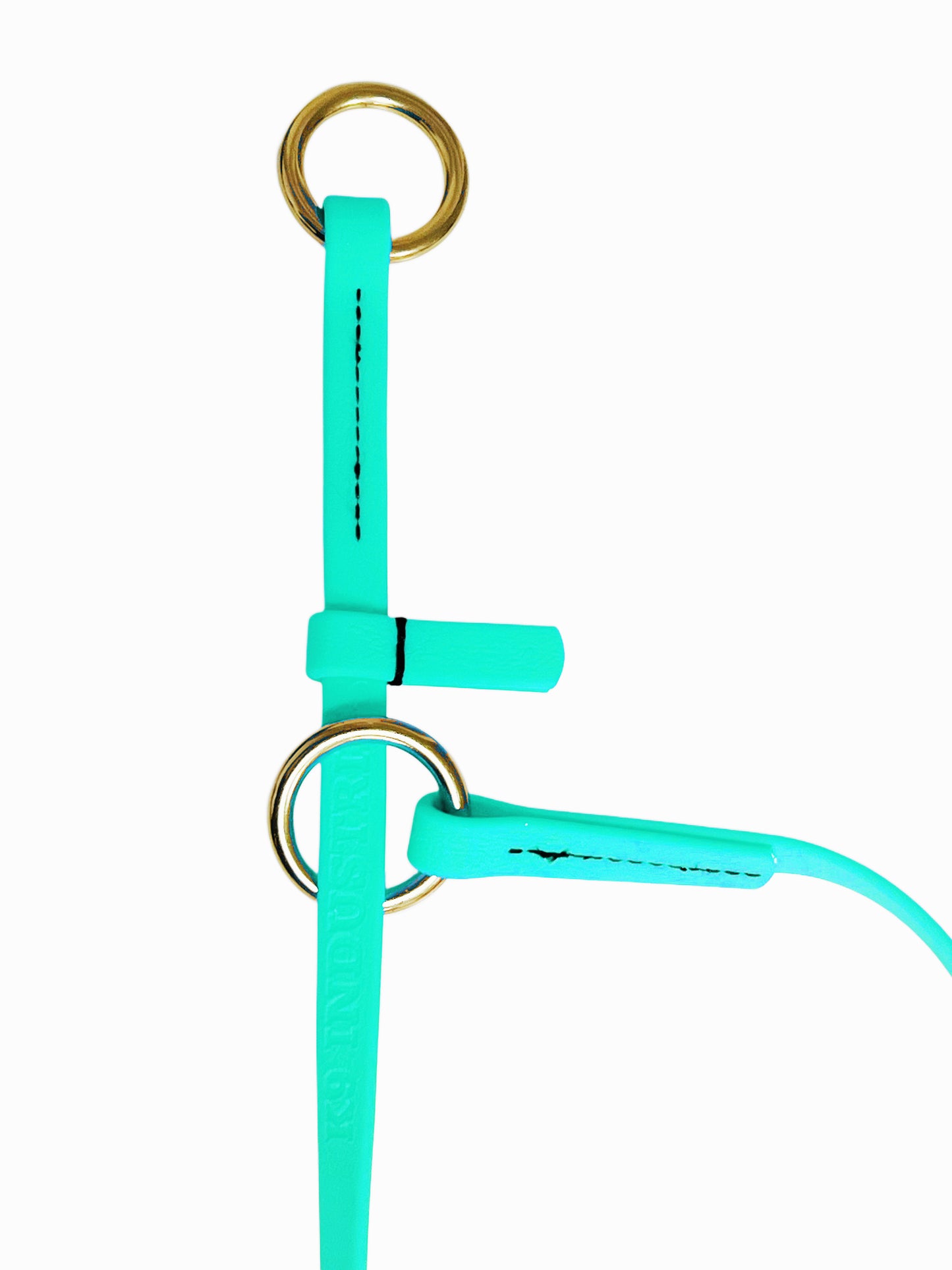 קולר לאסו/ קולר סליפ  לכלב עשוי מביאוטן דק במיוחד 10 מ"מ- טורקיז - FOR DOG TRAINERS- ISRAEL