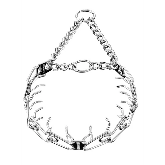 קולר דוקרנים לאילוף כלבים מצופה בכרום 2.25 ממ - לכלבים קטנים