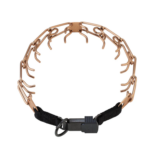 קולר דוקרנים עשוי קורגן- נעילה בקליק (לכלבים קטנים)