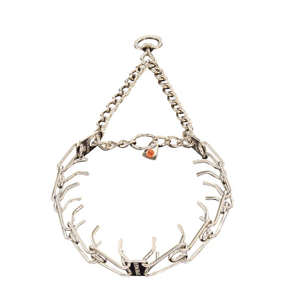 קולר דוקרנים עשוי מנירוסטה (תוצרת גרמניה)- לכלבים בינוניים