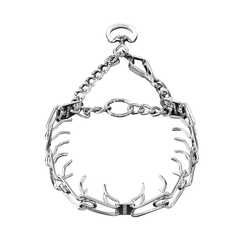 קולר דוקרנים איכותי במיוחד לכלבים גדולים עם פתיחה מהירה- מצופה כרום