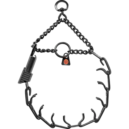 קולר דוקרנים ספרנגר חצי חנק (פלדת אל חלד) עם תוספת אבזם לפתיחה מהירה מידה סמול לכלבים קטנים