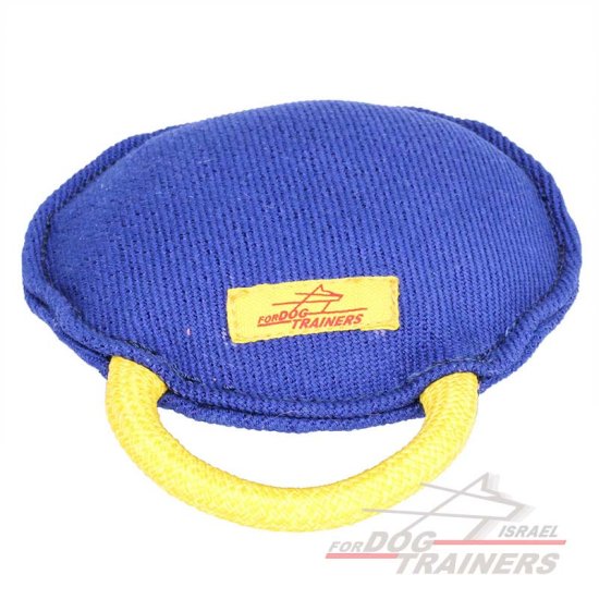 כרית נשיכה לכלב עם ידית מבד פשתן צרפתי - FOR DOG TRAINERS- ISRAEL