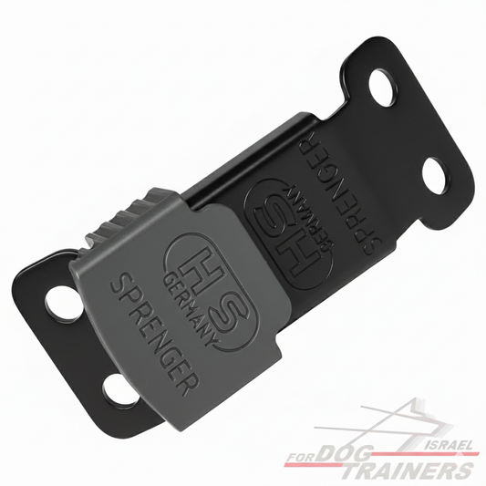 חדש! אבזם לפתיחה מהירה לקולר דוקרנים- תוספת לקולר פלדת אל חלד מושחרת