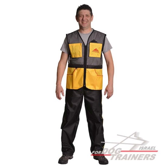 ווסט מאוורר עם הרבה כיסים לאילוף כלבים - FOR DOG TRAINERS- ISRAEL