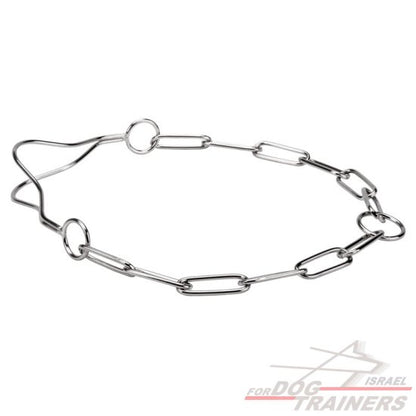 קולר חנק כרום יוקרתי לתערוכות כלבים - FOR DOG TRAINERS ישראל
