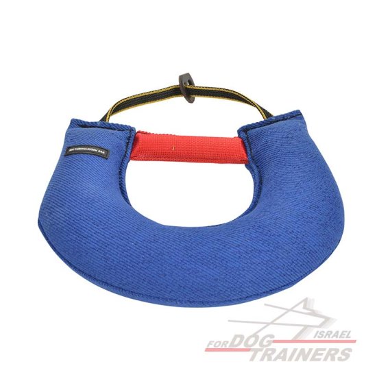 כרית נשיכה לכלב עם 2 ידיות מבד פשתן צרפתי - FOR DOG TRAINERS- ISRAEL