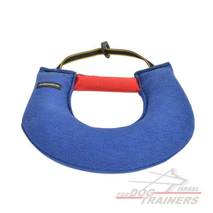 כרית נשיכה לכלב עם 2 ידיות מבד פשתן צרפתי - FOR DOG TRAINERS- ISRAEL