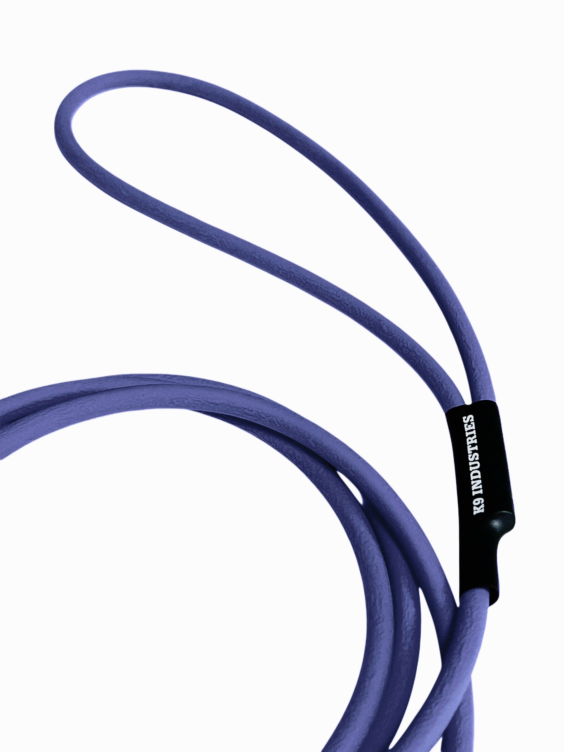 רצועת לאסו/ רצועת סליפ ליש לכלב עשויה מביאוטן עגול- עם קולר חנק מובנה 6 מ"מ- כחול נייבי - FOR DOG TRAINERS- ISRAEL