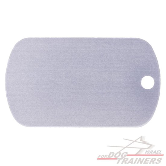תג שם- דיסקית כסופה - FOR DOG TRAINERS- ISRAEL