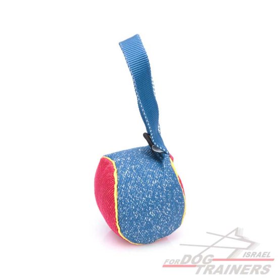 כדור נשיכה ייחודי עשוי מבד פשתן צרפתי איכותי - FOR DOG TRAINERS- ISRAEL