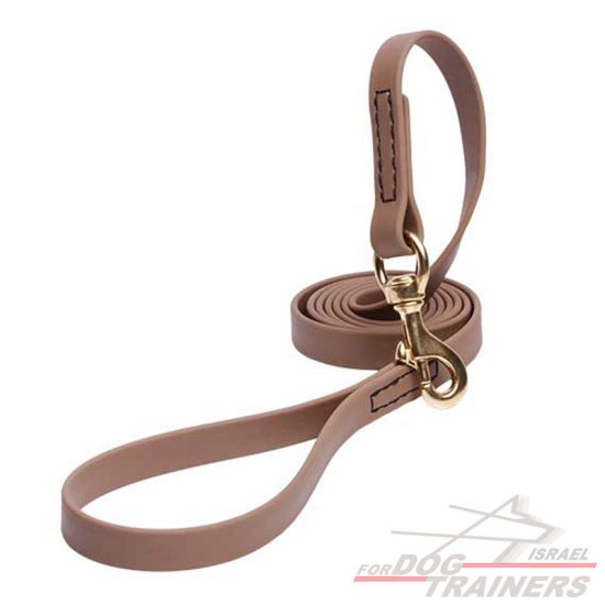 רצועה לכלב עשויה מביאוטן - בצבע טבעי - FOR DOG TRAINERS- ISRAEL