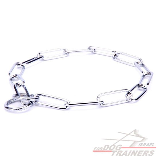 קולר חנק יוקרתי השומר על הפרווה- 4 מ"מ - FOR DOG TRAINERS- ISRAEL