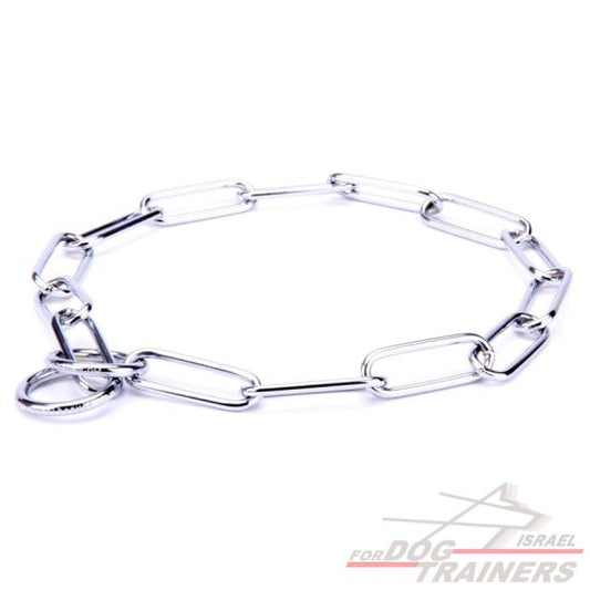 קולר חנק יוקרתי השומר על הפרווה- 4 מ"מ - FOR DOG TRAINERS- ISRAEL