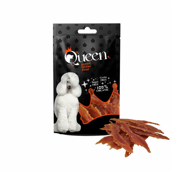 חטיף לכלב גרקי ברווז 80 גרם Queen - FOR DOG TRAINERS- ISRAEL