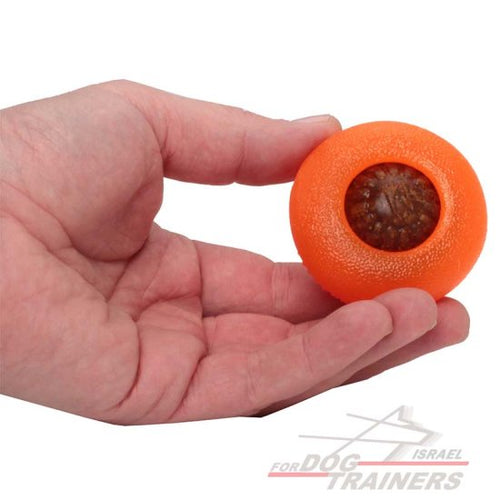 צעצוע בצורת חצי כדור דיספנסר חטיפים לגזעי כלבים קטנים - FOR DOG TRAINERS- ISRAEL